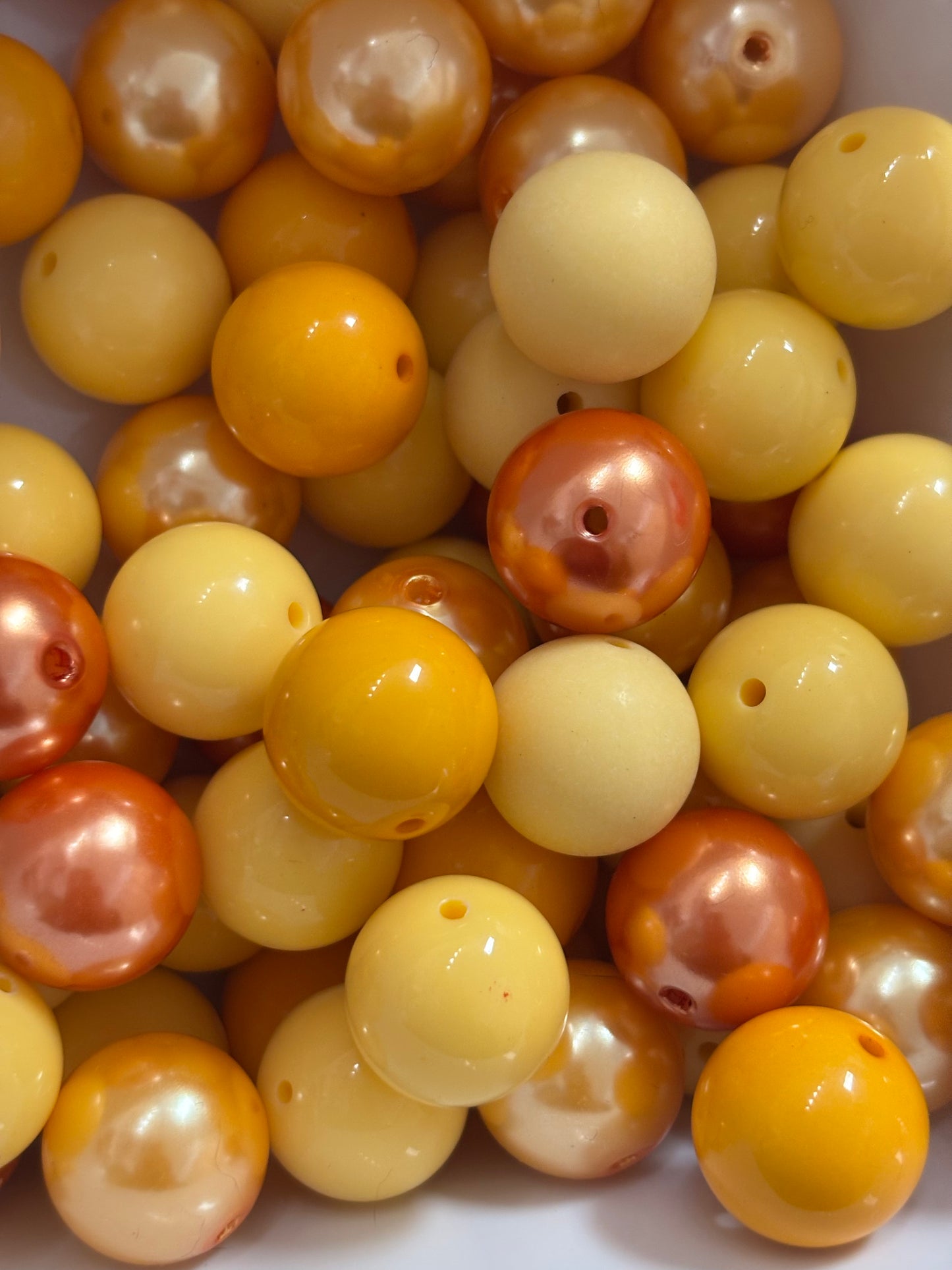 18mm Bead Mix - Sunflower