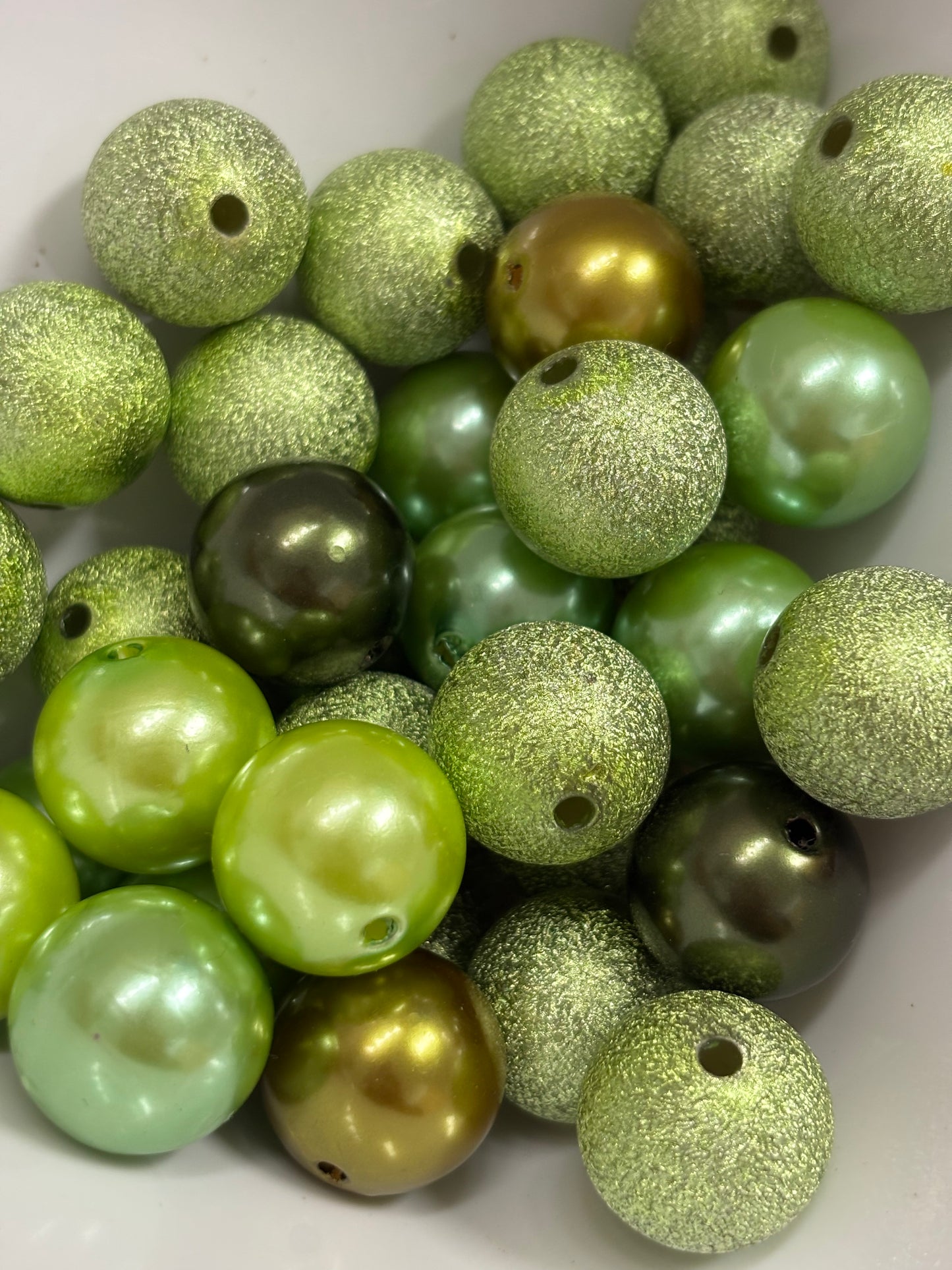 18mm Bead Mix - Leafy