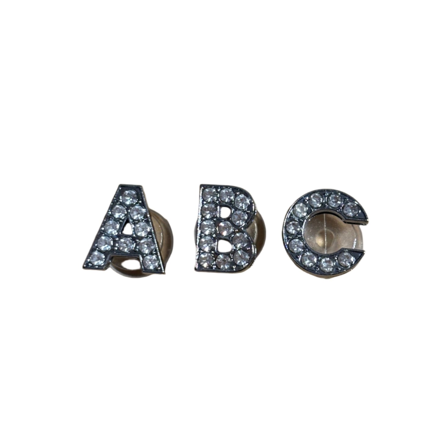 Silver Bling Letter Charm