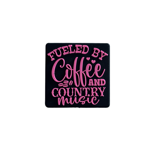 Coffee & Country Music Focal Bead