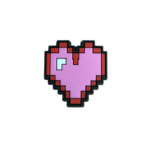 Pixel Heart Charm