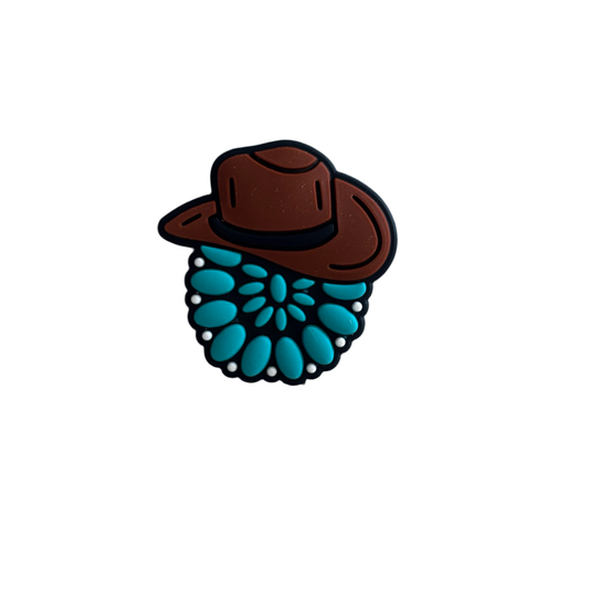 Western Hat 2 Focal Bead