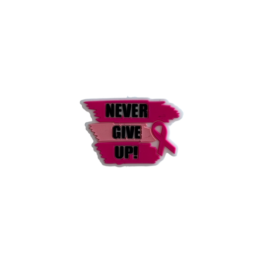 Never Give Up Focal Bead