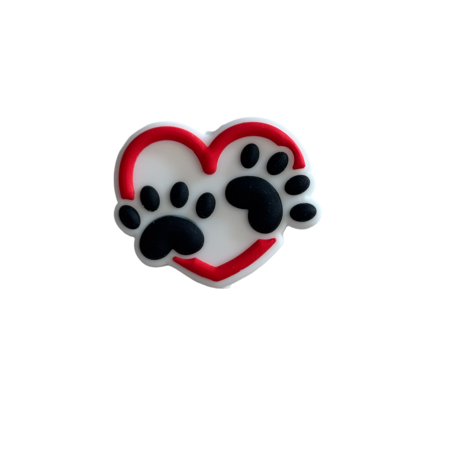 Paws Heart Focal Bead
