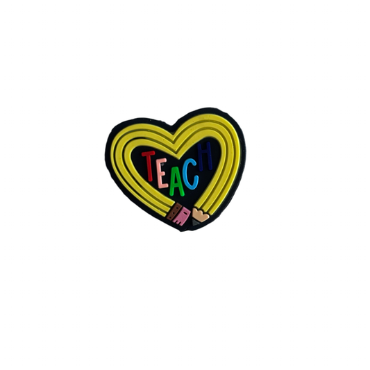Teach Heart Focal Bead
