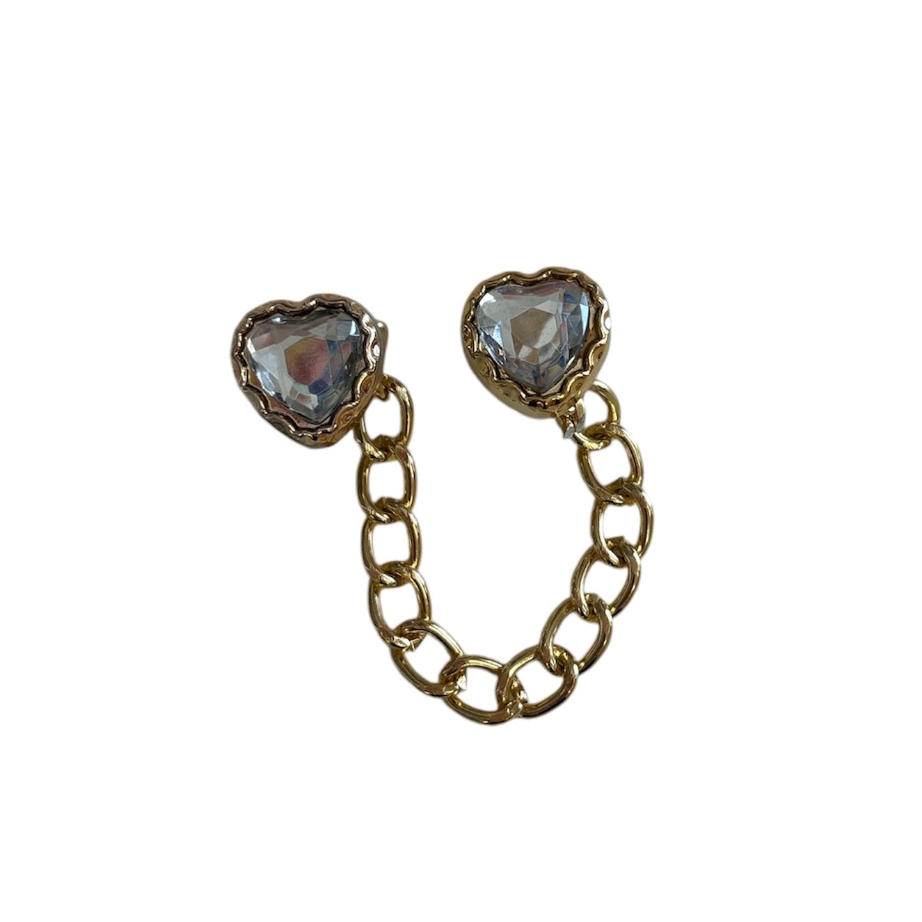 Heart Gem & Chain Charm