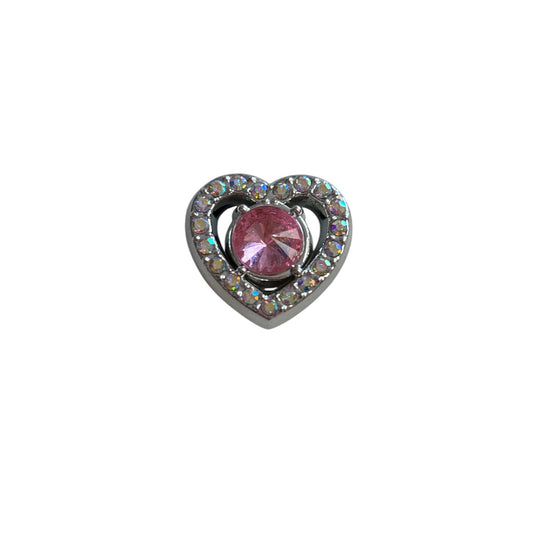 3D Dia Heart Charm