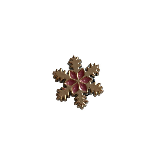 3D Pink Snowflake Charm