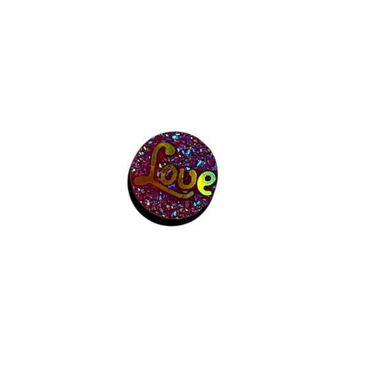 3D Sparkle Love Charm