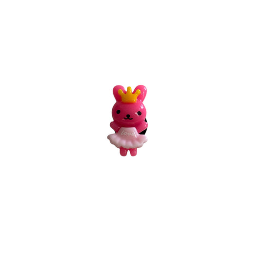 3D Pink Bunny Charm