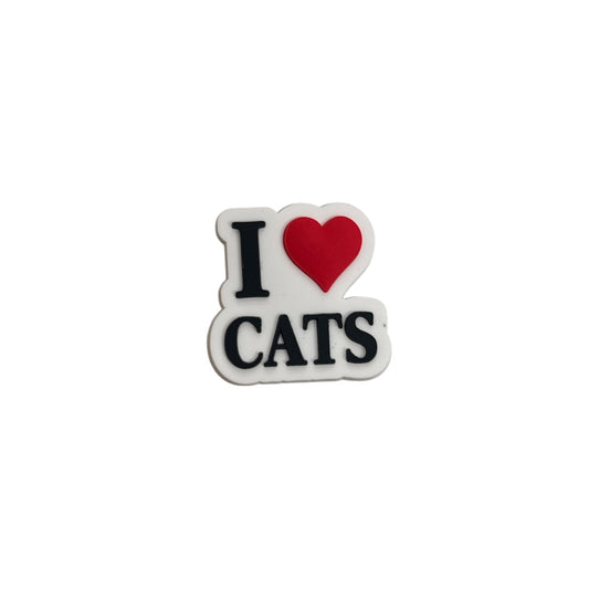 I Heart Cats Charm