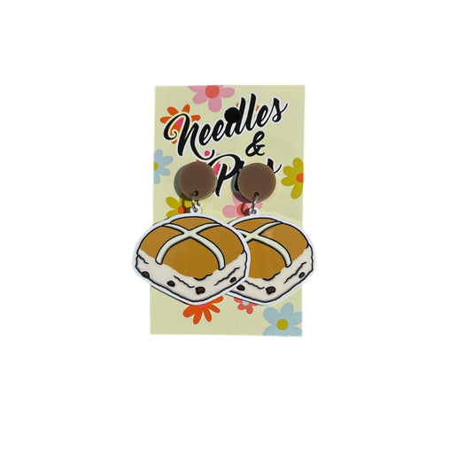 Hot Cross Buns Earrings
