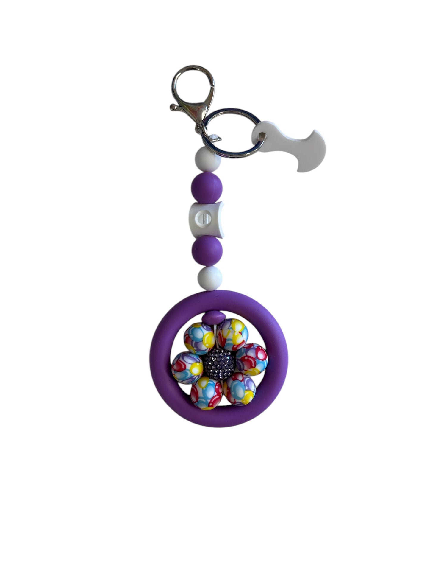Bubblegum Charm Keyring (with Trolley Token)