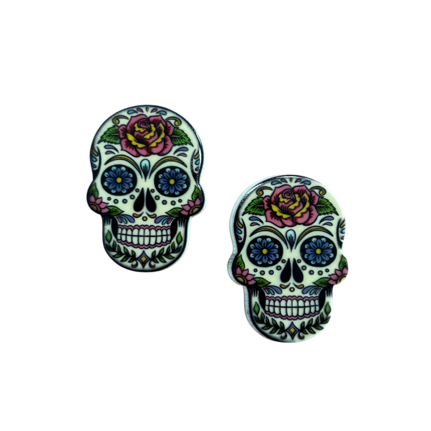 Day of The Dead Skull Resin Planar