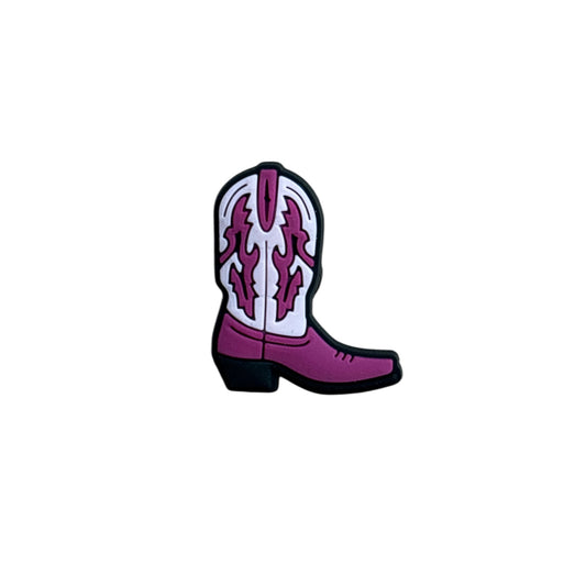 Pink Cowgirl Boot Charm