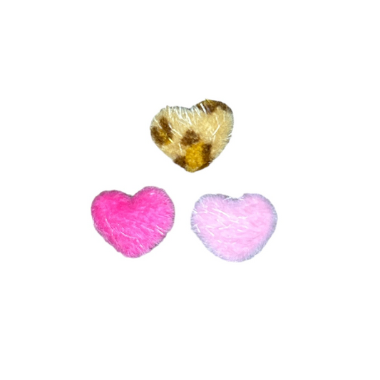 Fuzzy 3D Heart Charm