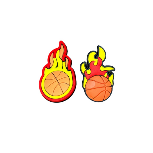 Hoops On Fire Charm